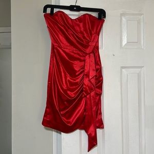 Strapless cocktail dress